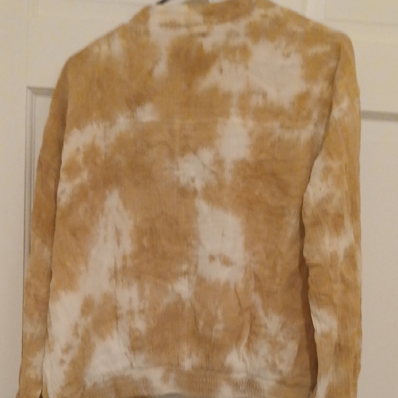 Hem & Thread Tan Tie-Dye Bomber Jacket - Picture 5 of 5